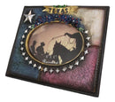 Rustic Western Texas State Flag Bluebonnets Lone Stars 4X6 Picture Photo Frame