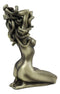 Ebros Greek Goddess Kneeling Nude Seductive Medusa With Snake Hair Statue 6"Tall Decor