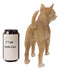 Lifelike Shorthair Deer Head Chihuahua Dog Statue 9.5"Long With Glass Eyes