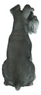 Ebros Large Sitting Realistic Schnauzer Puppy Dog Statue 13"H Pet Pal Pedigree Breed