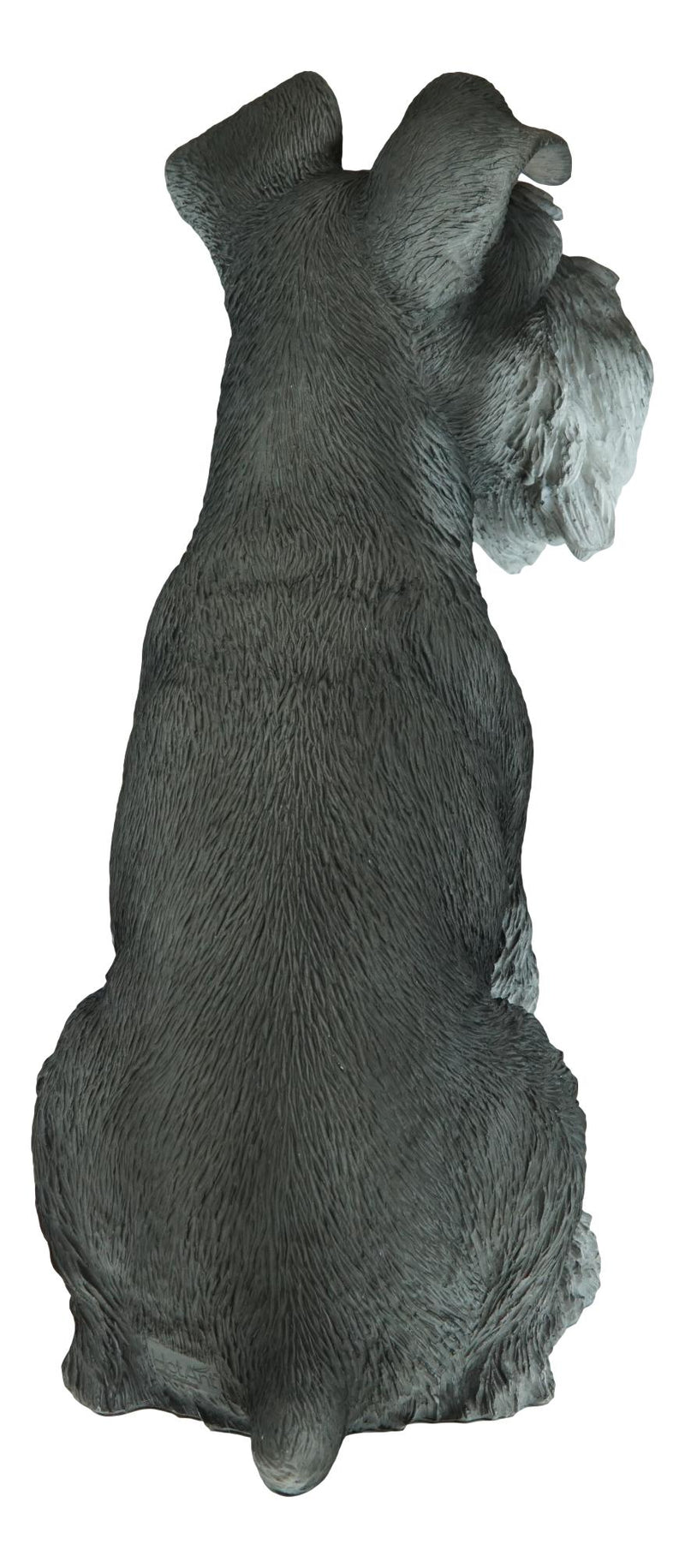 Ebros Large Sitting Realistic Schnauzer Puppy Dog Statue 13"H Pet Pal Pedigree Breed