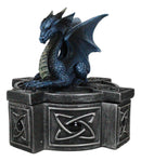 Ebros Celtic Cross Bifrost Altar Drake Dragon Jewelry Box Sculpture Trinket Box