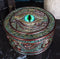 Ebros Eye Of The Dragon And Scales Decorative Round Trinket Jewelry Box Figurine 4"Dia