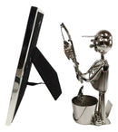 Ebros Marine Fisherman Metal Sculpture 5"X7" Picture Frame Vertical Horizontal Display