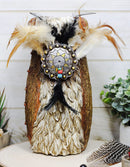 Ebros Rustic Southwestern Indian Dreamcatcher Eagle Feather Figurine Floral Vase