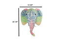 Ebros Fiona Walker Handmade Organic Baby Stencil Print Elephant Wall Decor 14"H