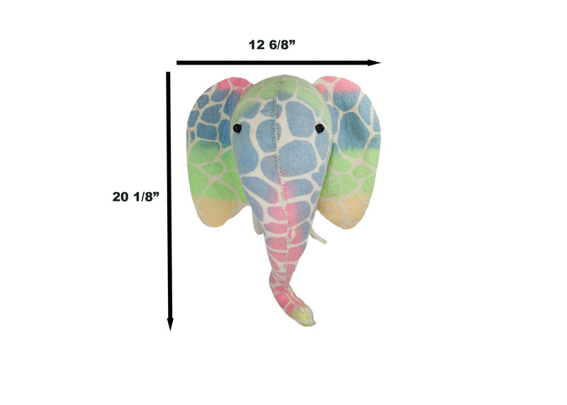 Ebros Fiona Walker Handmade Organic Baby Stencil Print Elephant Wall Decor 14"H