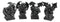 The Allegorical Seven Deadly Sins Gargoyle Figurine Set of 7 Wicked Gargoyles