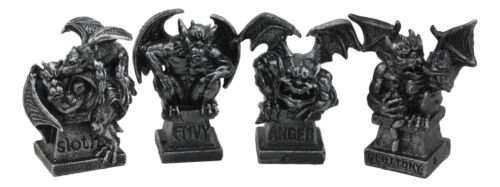 The Allegorical Seven Deadly Sins Gargoyle Figurine Set of 7 Wicked Gargoyles