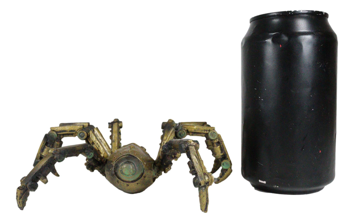 Ebros Steampunk Robotic Spider Statue Cyborg Gargantuan Arachnid Tarantula Figurine - Ebros Gift