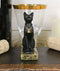 Ebros Egyptian Goddess Of Home Protection Bastet Cat With Scarab Necklace Figurine 3"H