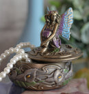 Ebros Calla Pond Lily Beautiful Fairy Fae Round Jewelry Box Wishing Well Hope Afar