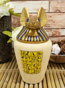 Ebros Ancient Egyptian God of The Dead Anubis Classical Canopic Jar Statue 10.5" Tall