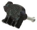 Cast Iron Rustic Western Black Bear Drawer Cabinet Door Knobs Hardware 12 Pack