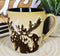 Pack Of 2 Rustic Western Emperor Giant Stag Elk Moose Deer Coffee Mugs Cups