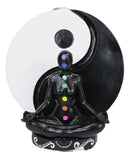 Chakra Yoga Avatar With Black And White Yin Yang Backflow Incense Cone Holder