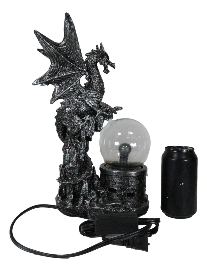 Wizards Dungeons and Dragons Saurian Dragon Electric Plasma Ball Lamp Statue