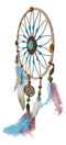 Set Of 2 Southwestern Tribal Indian Boho Chic Floral Feather Wall Dreamcatchers