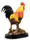 Ebros Proud Country Chicken Rooster Statue with Base 7.5" Tall Resin Sculpture in Vivid Colors