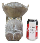 Ebros Gold Mosaic Design Elephant Laying Down W/ Trunk Up Holding Bowl Decor