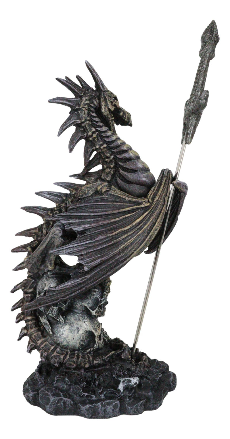 Ebros Litche Blade Ruth Thompson Skeleton Dragon Statue With Letter Opener Knife Decor