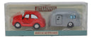 Kissing Red Vintage Car And Grey Camper Trailer Magnetic Salt And Pepper Shakers
