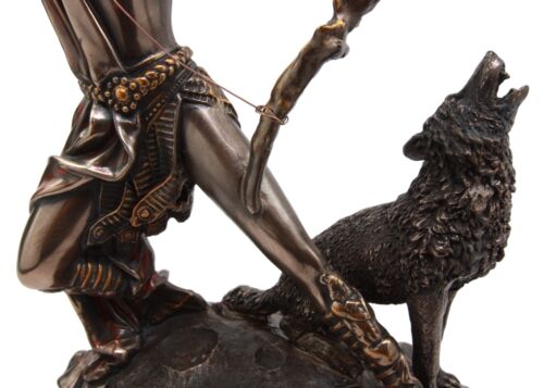 Ebros Gift Greek Goddess Artemis Figurine Roman Diana The Huntress Bearing Bow And Arrow Sculpture 11.5"H