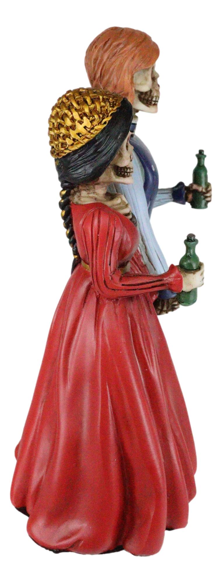 Day of The Dead Romeo And Juliet Skeleton Couple Figurine Love Never Dies Decor