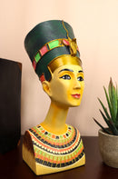 Ancient Egyptian Beautiful Queen Nefertiti Bust Statue 9" Tall Classical Decor