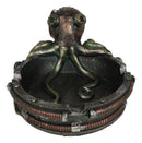 Ebros Victorian Gizmo Steampunk Octopus Ashtray Figurine Nautical Ocean Naval 5.5"L