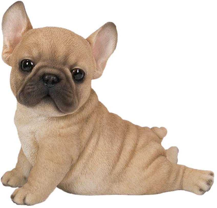 Ebros Adorable French Bulldog Puppy Dog With Belly On The Ground Figur ...