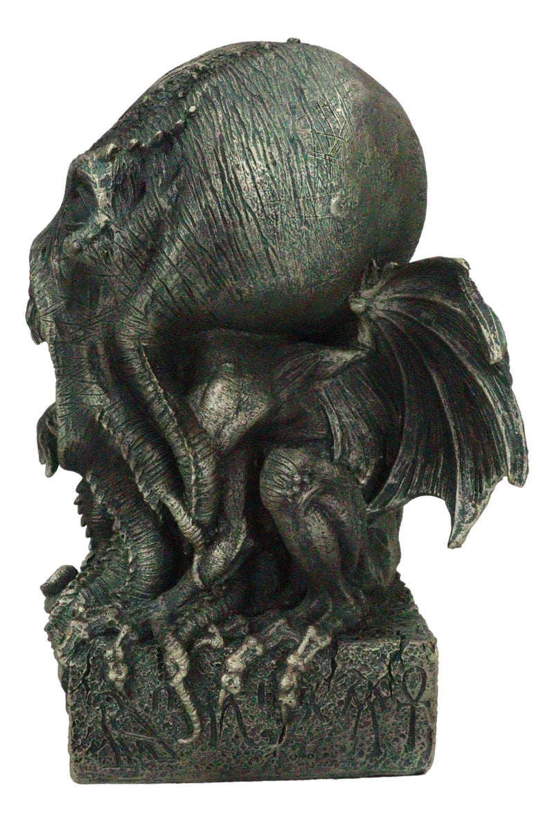 Myths Legends Ocean Terror Demonic God Cthulhu Baring Teeth and Tongue Figurine