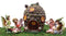 Fairy Garden Miniatures Starter Kit Pine Cone Cottage With 4 Fairy Figurines Set