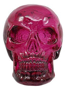 Ebros Translucent Witching Hour Gazing Skull Miniature Figurine 2.5"Long Made Of Acrylic Resin Occultic Witchcraft Shrine Cranium Decorative Skulls Halloween Macabre Ossuary Figurine (Set of 4 Colors)