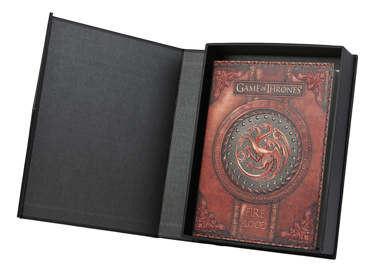 Game of Thrones Targaryen Dragon Sigil Fire and Blood Embossed Journal 5"x7" - Ebros Gift