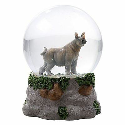 Wildlife Animal Rhinoceros Water Globe Collectible Water Ball Home Decor