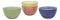 Ebros Gift Made In Japan Assorted Colorful Porcelain Bowls Set of 4 Rice Salad Miso Soup Ice Cream Appetizer Bowl 5"Dia Japanese Aesthetic Geometry Decor Meal Dining Bowls
