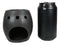 Matte Black Gothic Skull Skeleton Ceramic Votive Candle Essential Oil Warmer
