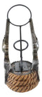 Western Six Shooter Cowboy Pistol Revolvers And Bull Ropes Wine Holder Caddy