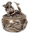 Ebros Fantasy Mermaid Resting With Under The Sea Fishes Decorative Jewelry Box