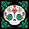 Ebros Calavera Baby Sugar Skulls DOD Ceramic Coaster Set 4 Corked Tiles