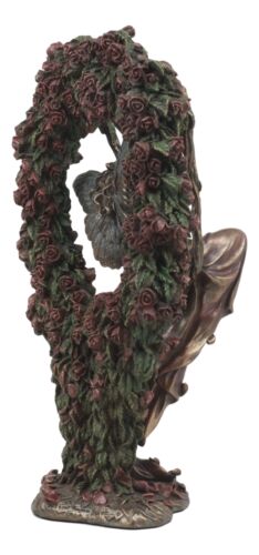 Ebros Faux Bronze Sheila Wolk Angel Gatekeeper Statue 10.5"Tall - Ebros Gift