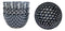 Ebros Gift Made In Japan Stylish Symmetry Contemporary Design 5"Diameter 16oz Porcelain Bowls Set Of 4 For Salad Ramen Pho Soup Cereal Home And Kitchen Decorative Bowl Gift Set (Blue Patterns)
