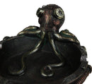 Ebros Victorian Gizmo Steampunk Octopus Ashtray Figurine Nautical Ocean Naval 5.5"L