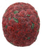 Day of The Dead Red Floral Roses With Green Petals Sugar Skull Figurine Decor