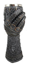 Ebros Gift Royal Fleur De Lis Braveheart Lion Gauntlet 8.75"H 8oz Wine Drink Goblet Chalice Cup