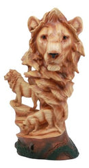 Ebros Savanna Safari Lion Bust Statue 13"Tall Lion King Pride Rock Lion Family