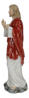 Fine Porcelain Catholic Inspirational Sculpture of The Sacred Heart of Jesus