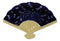 Set Of 4 Blue Ripple Dragonflies Oriental Fan Shaped Appetizer Sushi Plates