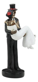 Ebros Love Never Dies Couple Wedding Groom Carrying Bride Skeleton Cake Topper
